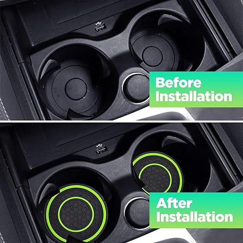 Miniatura 7 de 2 posavasos para automóvil, posavasos para automóvil, posavasos universales de 2.75 pulgadas, antideslizantes, antipolvo, adecuados para la mayoría