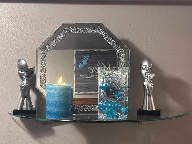 I love these hexagon crushed diamonds mirrors