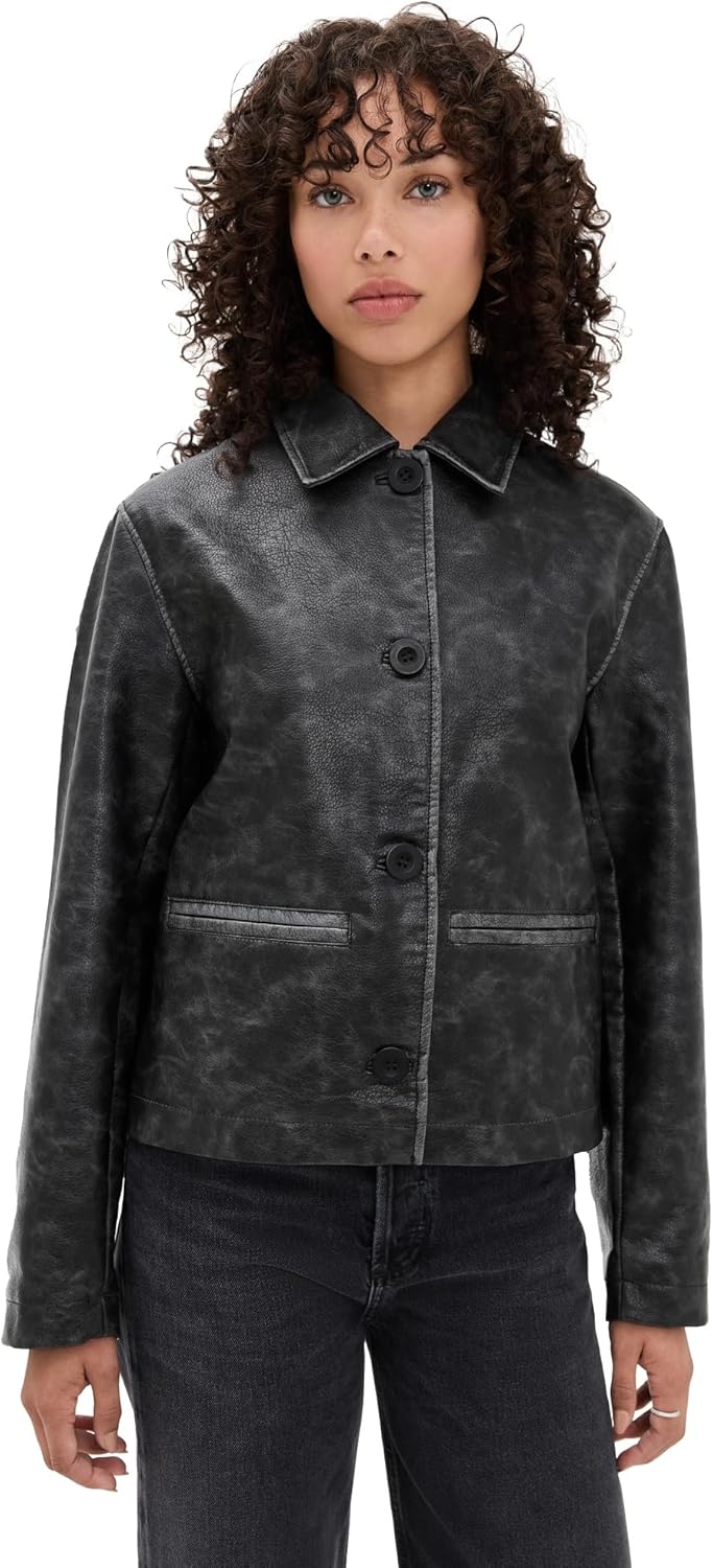 Free People Women's Hera Vegan Leather Jacket