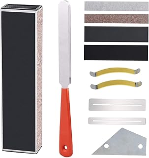 Guitar Fingerboard Luthier Tool,Guitar Fret Crowning File, Fret Leveling Beam Sanding Leveler Beam and String Spreaders