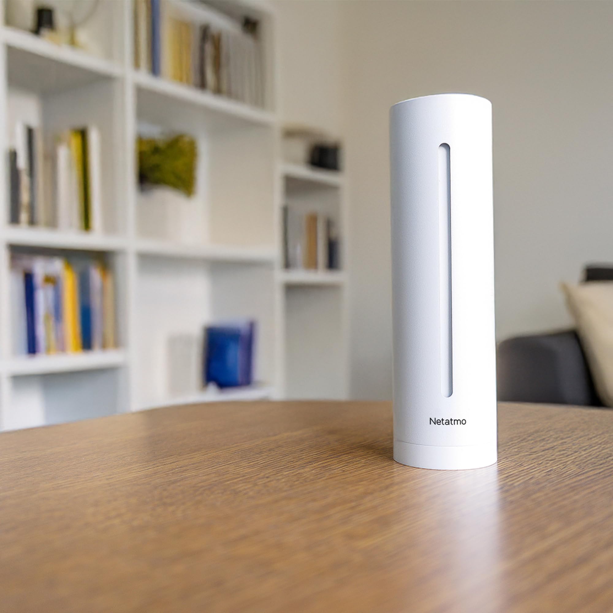 Netatmo Smarter Raumluftsensor CO2-Sensor Temperatur Luftfeuchtigkeit Geräusch Weiß NHC-EC