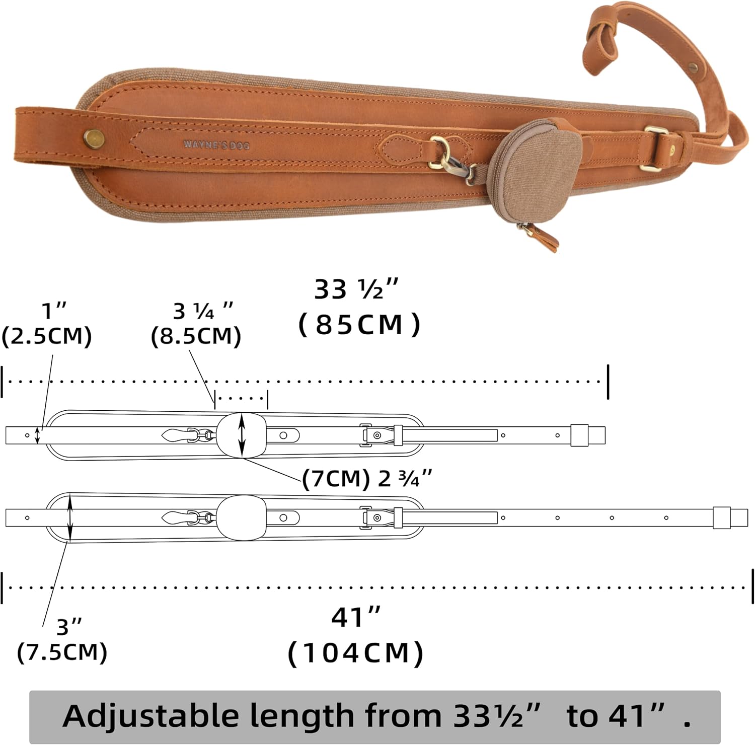 Handmade Leather Shotgun Recoil Pad with Gun Strap and Swivels in Brown