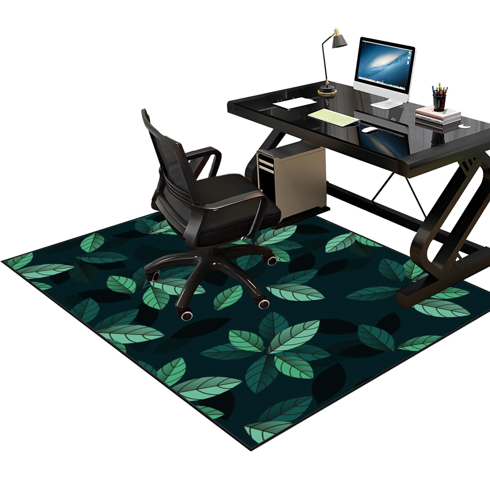 Tapis gamer sol pour sols durs de 60 x 90 cm et protection de bureau