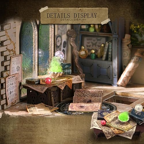 Miniatura 8 de Poppenhuis Met Meubels en miniatura, kit de casa en miniatura, modelo de casa de muñecas de madera 3D con cubierta a prueba de polvo y LED, idea