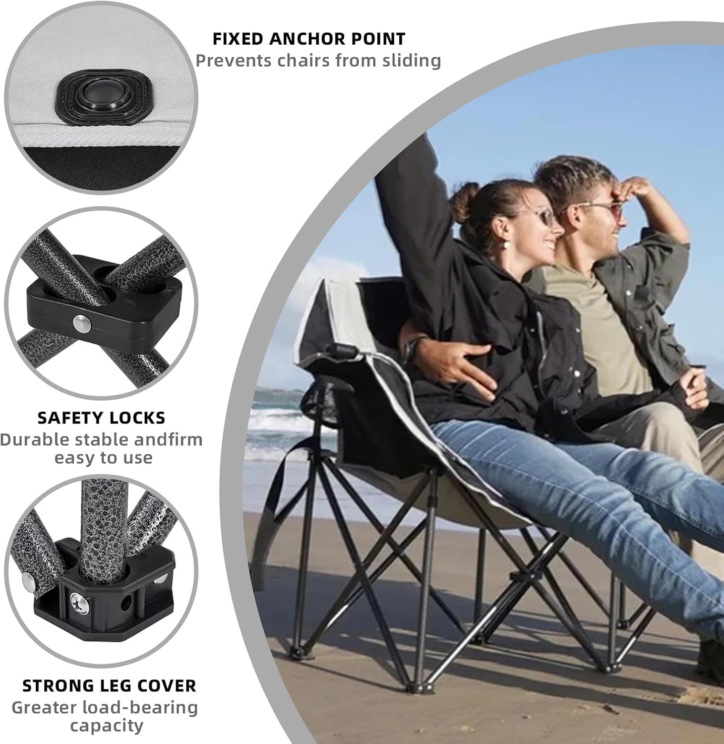 waqif Heavy Duty Outdoor Folding Camping Bed for Adults, Portable Sleeping Cot with Strong Alloy Steel Frame, Foldable Camping Lounger Bed for Travel, Hiking, Fishing, Office & Home Use 1