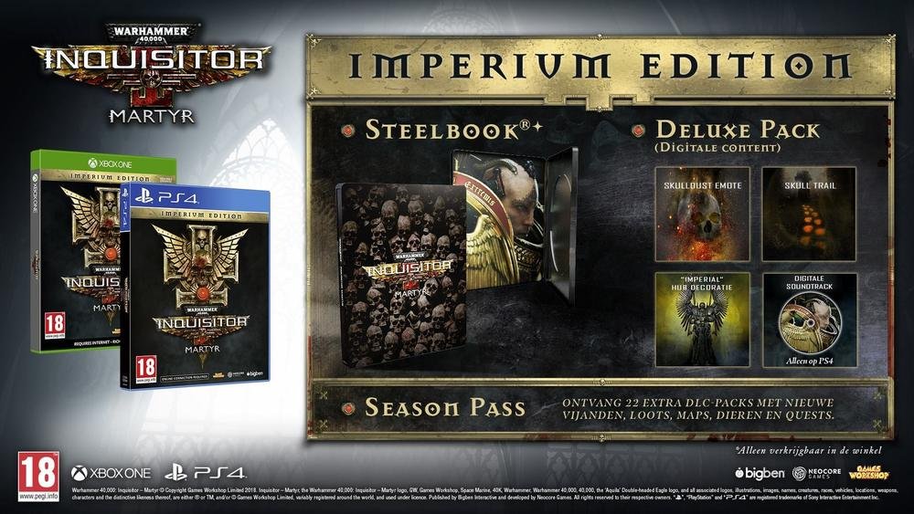 Bigben Interactive Warhammer 40,000 Inquisitor Martyr - Imperium Edition videogioco PlayStation 4 Inglese, Francese