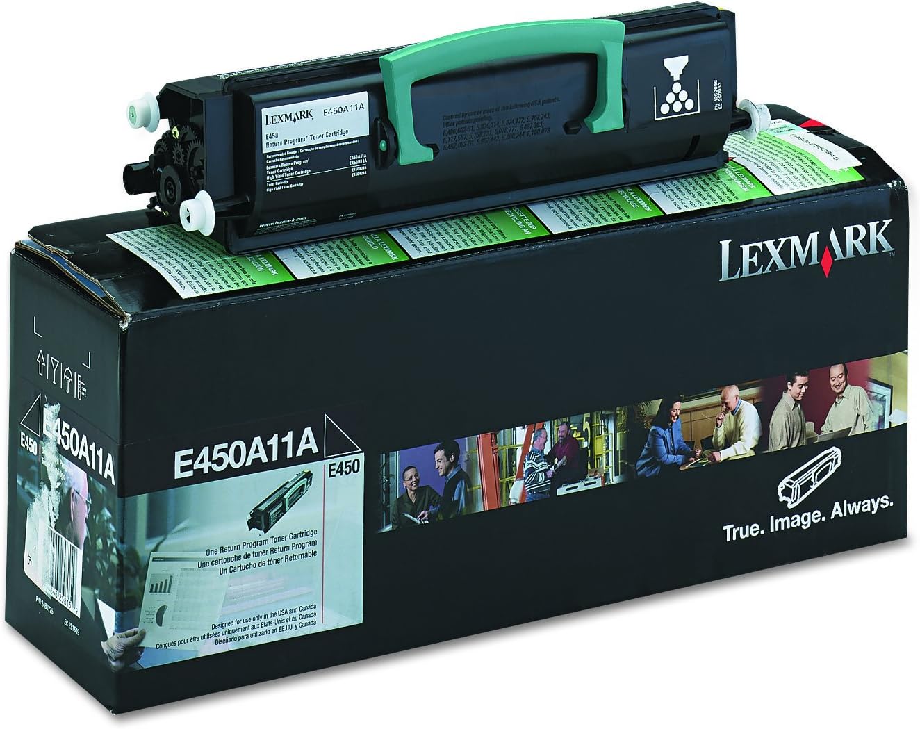 Lexmark E450A11A Toner, 6000 Page-Yield, Black