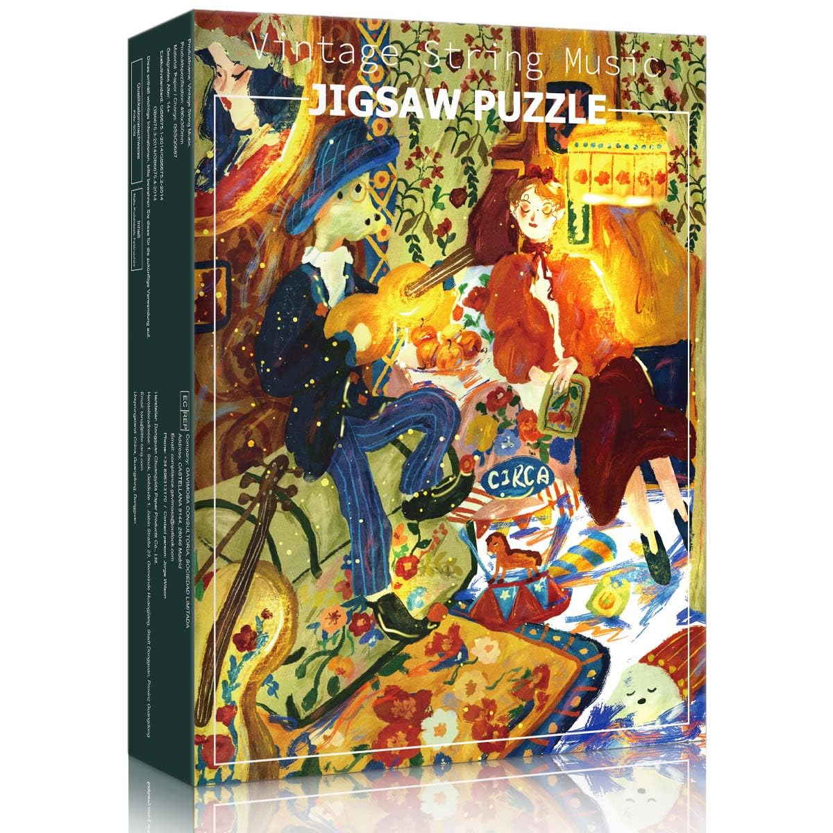 HUADADA 500 Piece Jigsaw Puzzles for Adults, Puzzles for Adults, Calming Stress Relief Puzzle, Home Decor, Cozy Vintage Boho Art(No partitioned areas on the back) — image 1