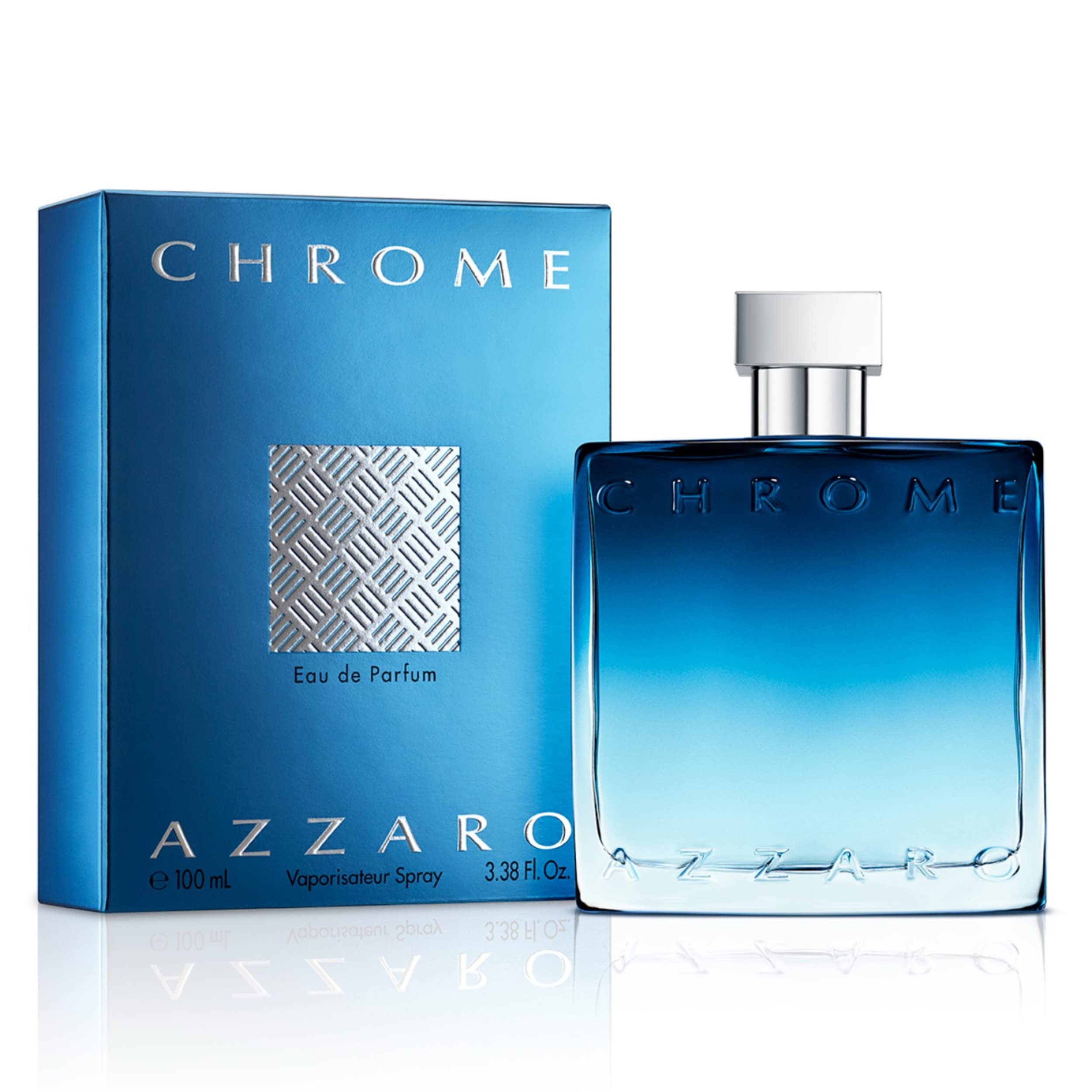 Azzaro Chrome Eau de Parfum — Mens Cologne — Fougere, Aromatic & Woody Fragrance