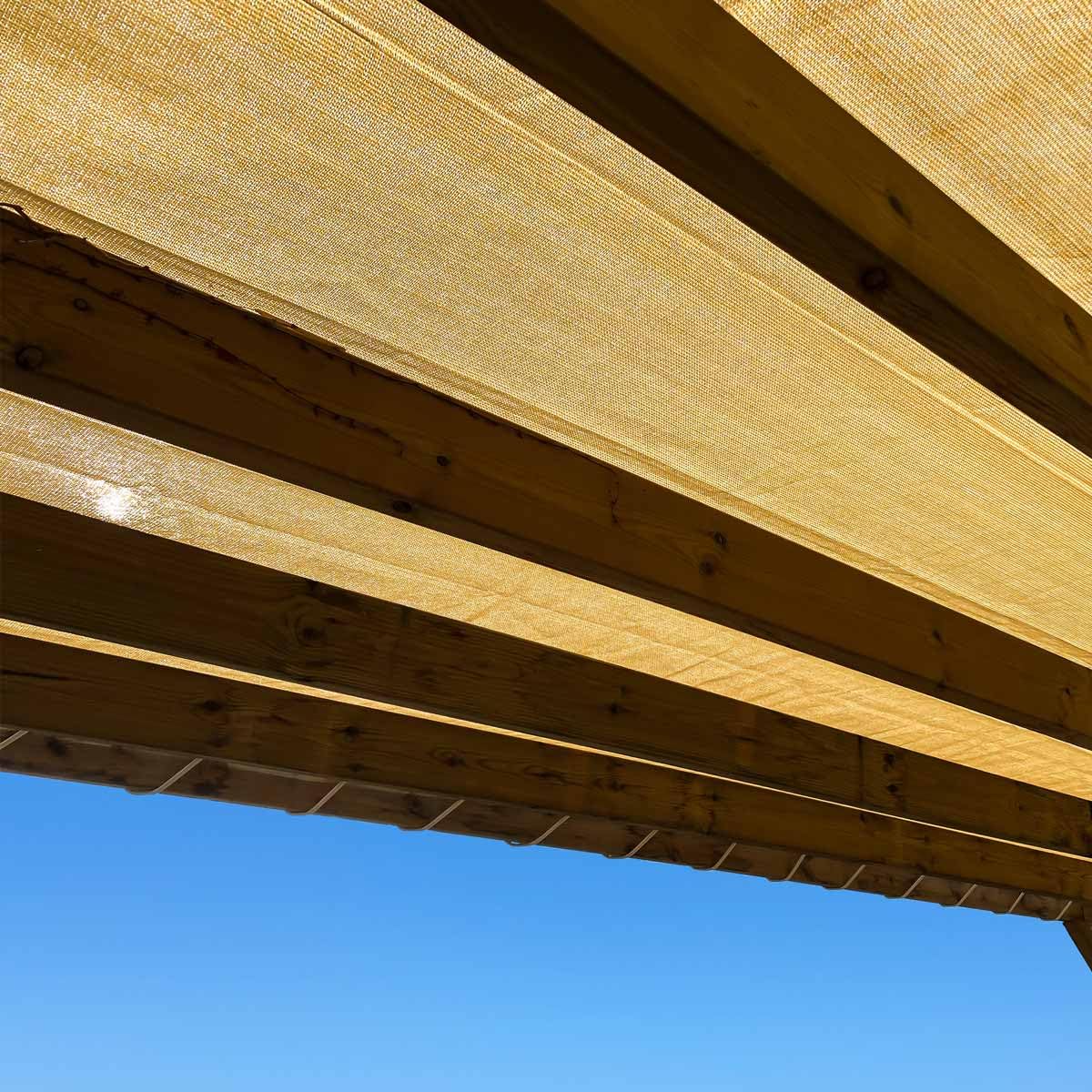 Filet pergola 3x4 m de haute qualité avec garantie 5 ans couleur sable
