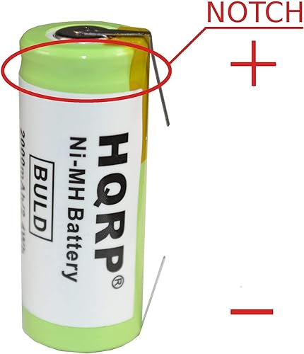 Miniatura 3 de HQRP Batería de 1.654 in de largo compatible con Braun 5000, 3745, 3761, 3762, 5000 reparación de cepillos de dientes 2000 mAh Cuidado profesional