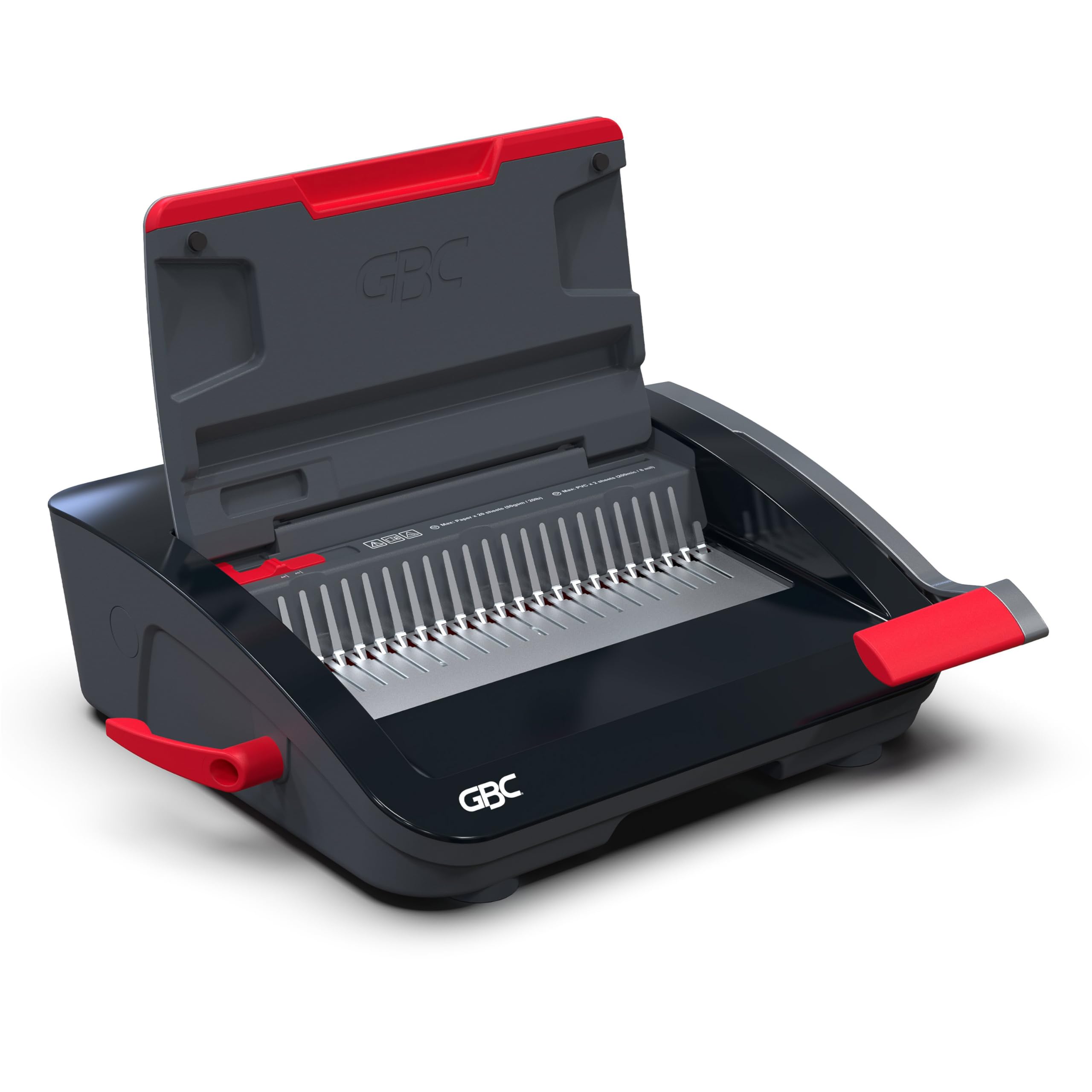 gbc binding machine cb20 combbind punch and bind machine punches 20 sheets binds 330 sheets wsm200025