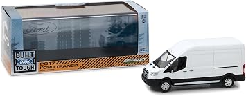 Greenlight 86083 2017 Ford Transit Extended Van High Roof - White