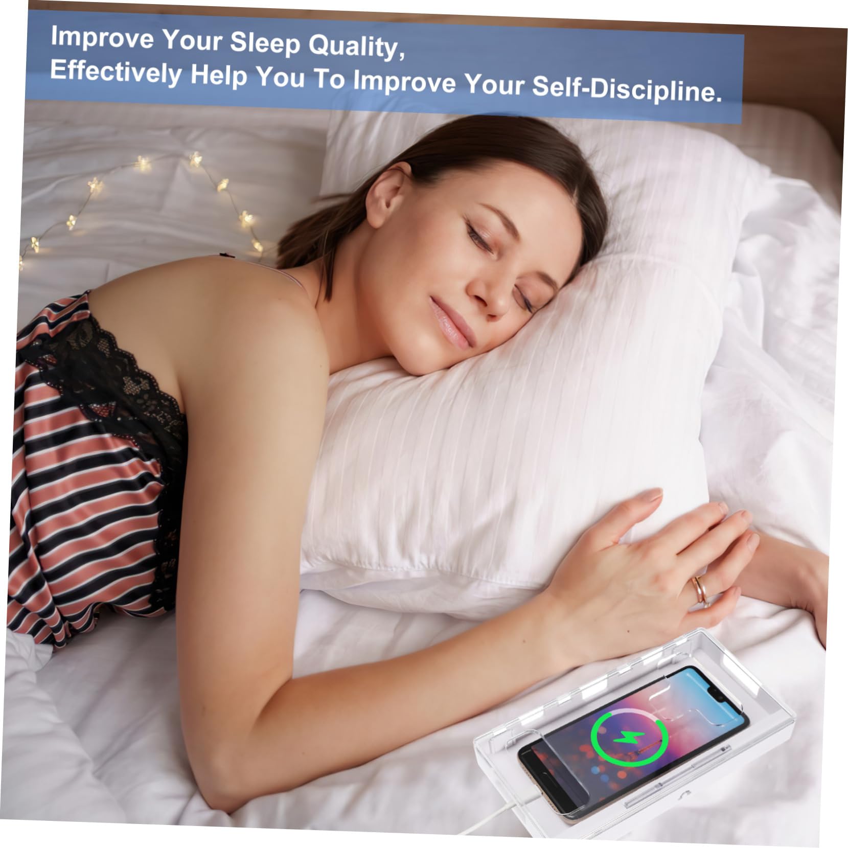 VILLCASE Box Mobile Phone Lock Box Smart Phones Lock Case Transparent Phone Jail Portable Safe Timer Lock Container Jitterbug Smart Phone Cell Phone Container Smartphones Cell Phone Jail PC