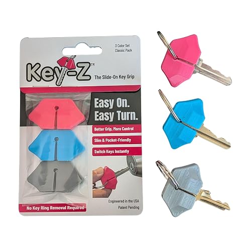 Key-Z Slide-On Key Turner Aid for Arthritis, Limited Grip, and