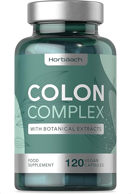 Colon Cleanse Complex | 120 Vegan Capsules | Natural Cleanser with Aloe Vera, Psyllium Husk, Ginger Root, Cayenne Pepper and More! Digestive Support Supplement | by Horbaach