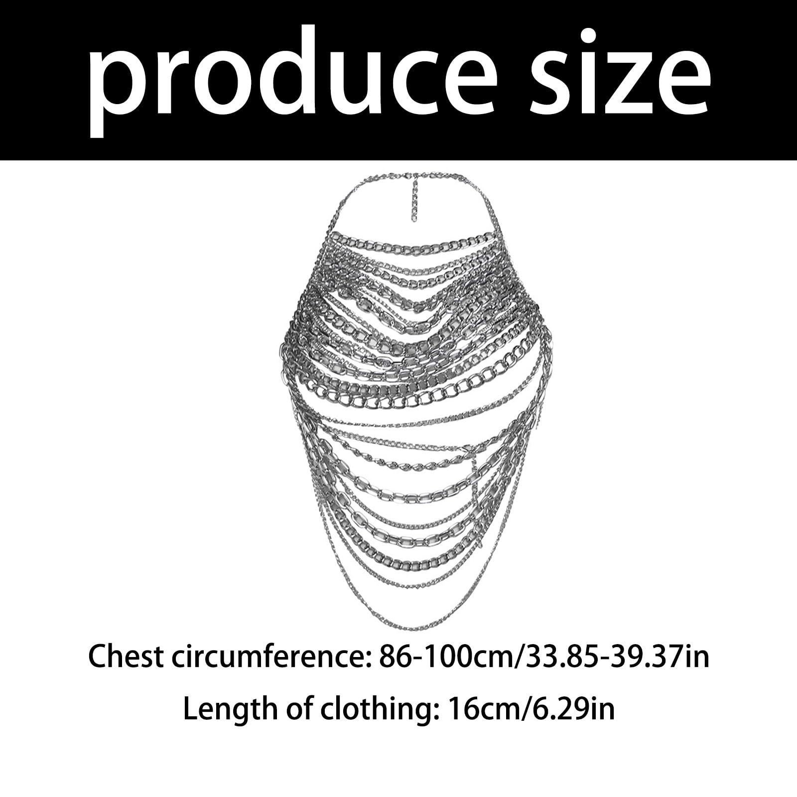 Catena per il corpo regolabile catene alla moda moda gioielli corpo gioielli vita gioielli struttura metallica per migliorare qualsiasi outfit gioielli gotici regolabili per il corpo