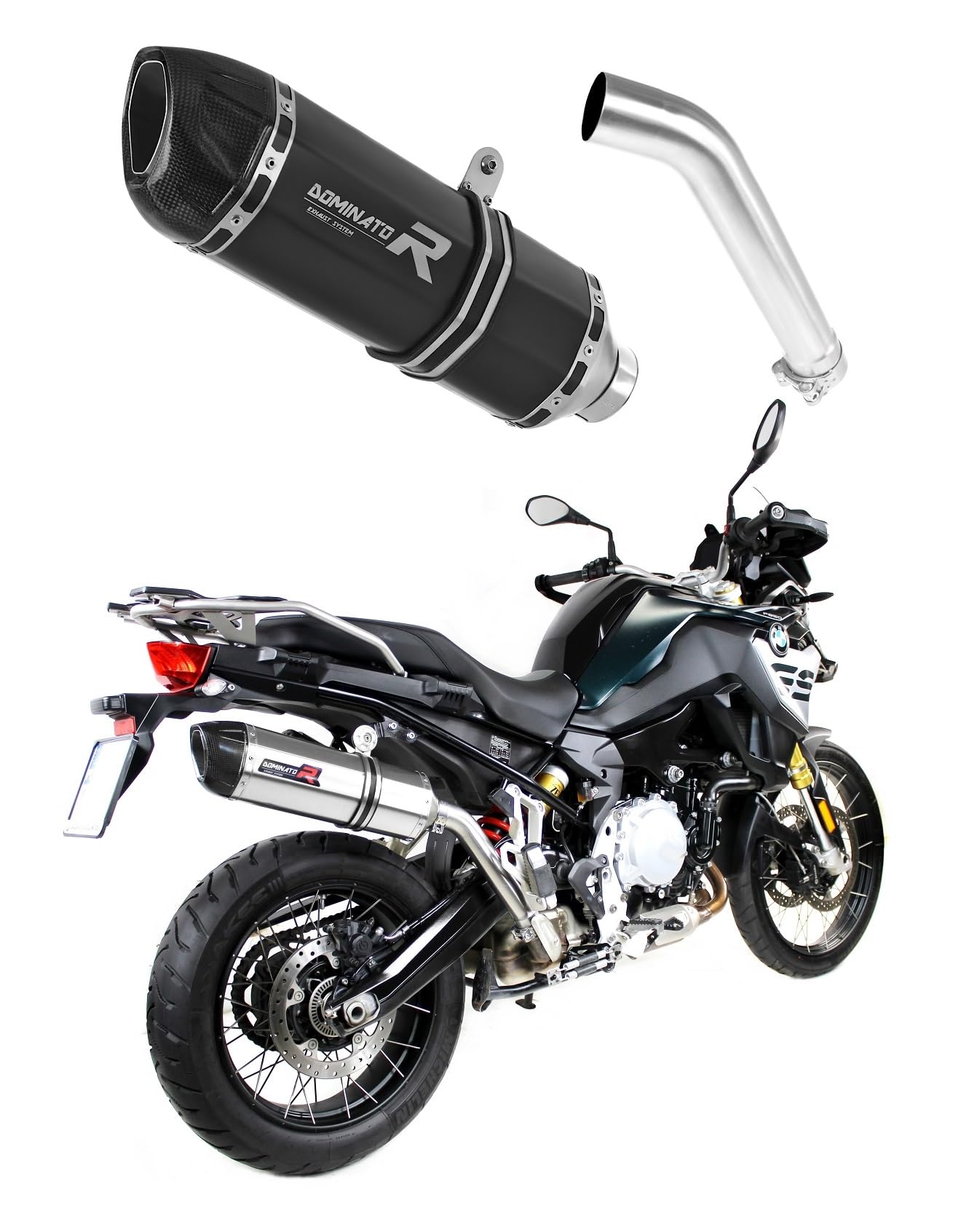 DOMINATOR Pot d'échappement Silencieux HP1 NOIR compatible avec F850GS 2021-2022