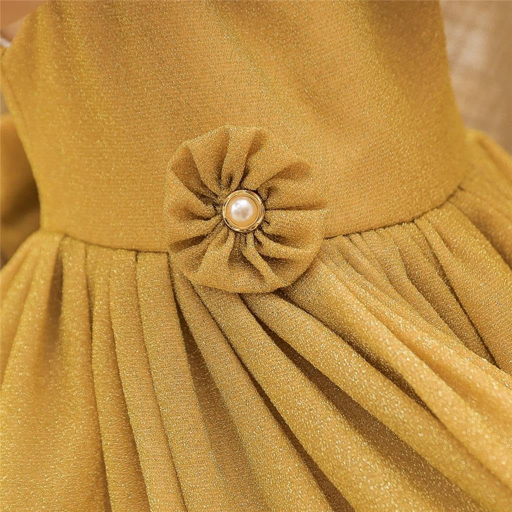 Dressy Daisy Baby Toddler Girls' Special Occasion Dresses Wedding Flower Girl Christmas Party Fancy Ball Gown with Headband