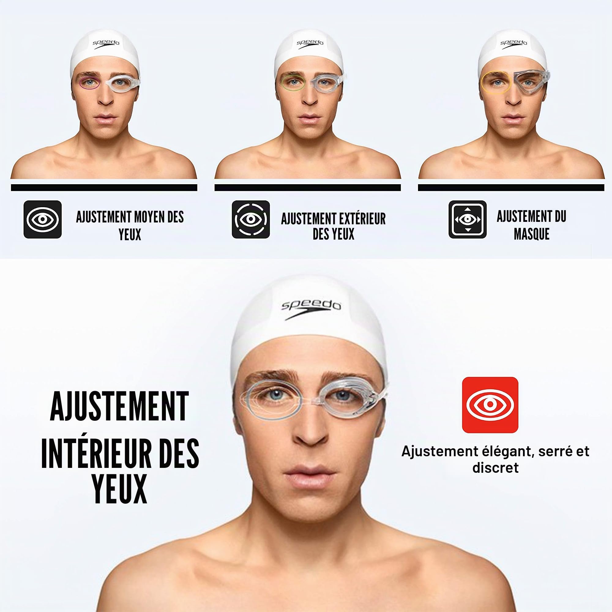 Speedo Speed Socket 2.0 Lunettes de natation unisexes