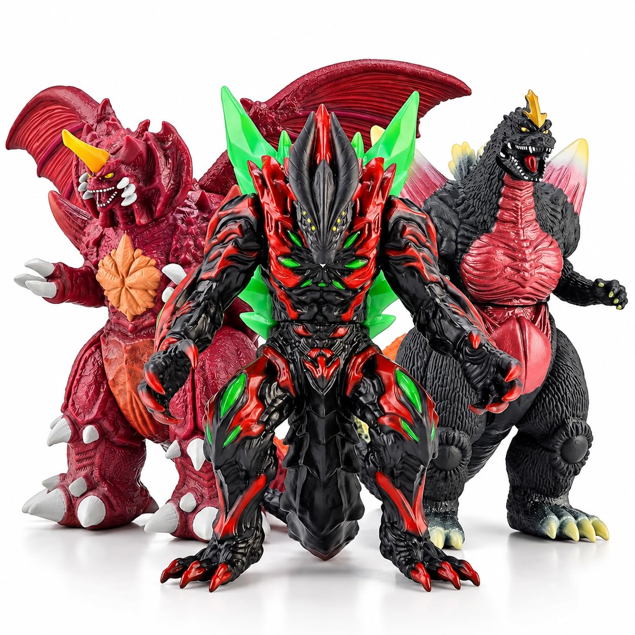 モンスターズコレクション　赤　キュウコン　#039 Amazon.com: JAYKENIXO 3pcs Dragons Figures Monsters - 15