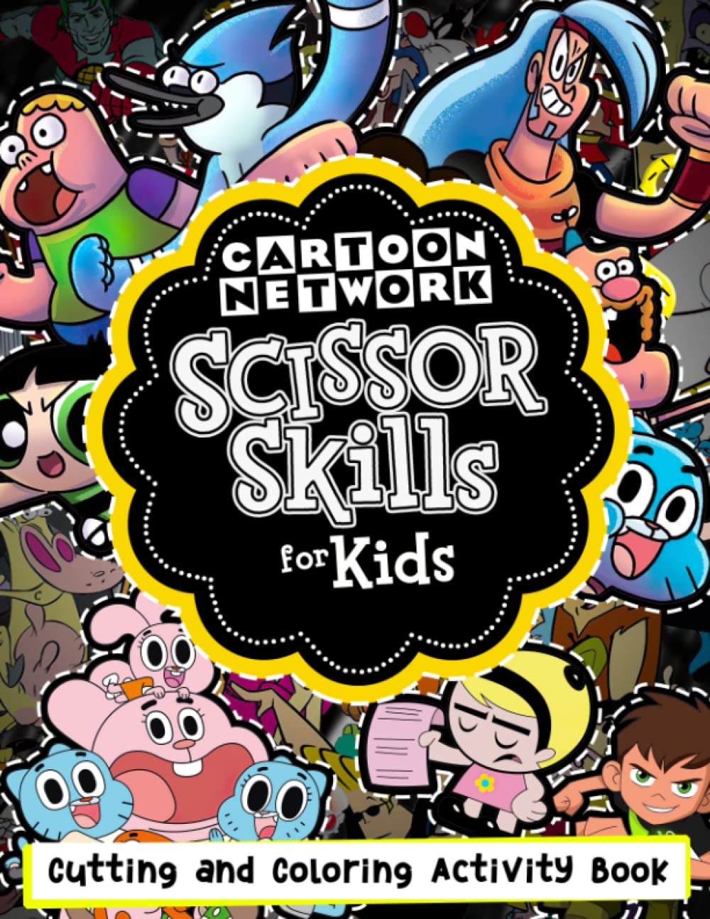Cartoon Scissor Skills: The Modern Cutting For Beginner Activity Workbook Network Label Books Kid And Boys, Girls Book Adults & Teens