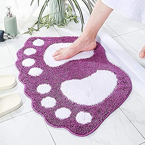 Guireele Alfombra de baño, absorbente de agua, antideslizante, utilizada en el baño, ducha, habitación, etc. Alfombra de baño de microfibra suave