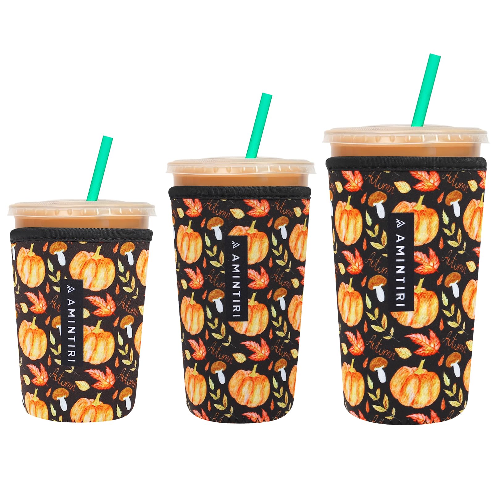 Reusable Insulator Neoprene Sleeve for Iced Coffee &amp; Cold Soda