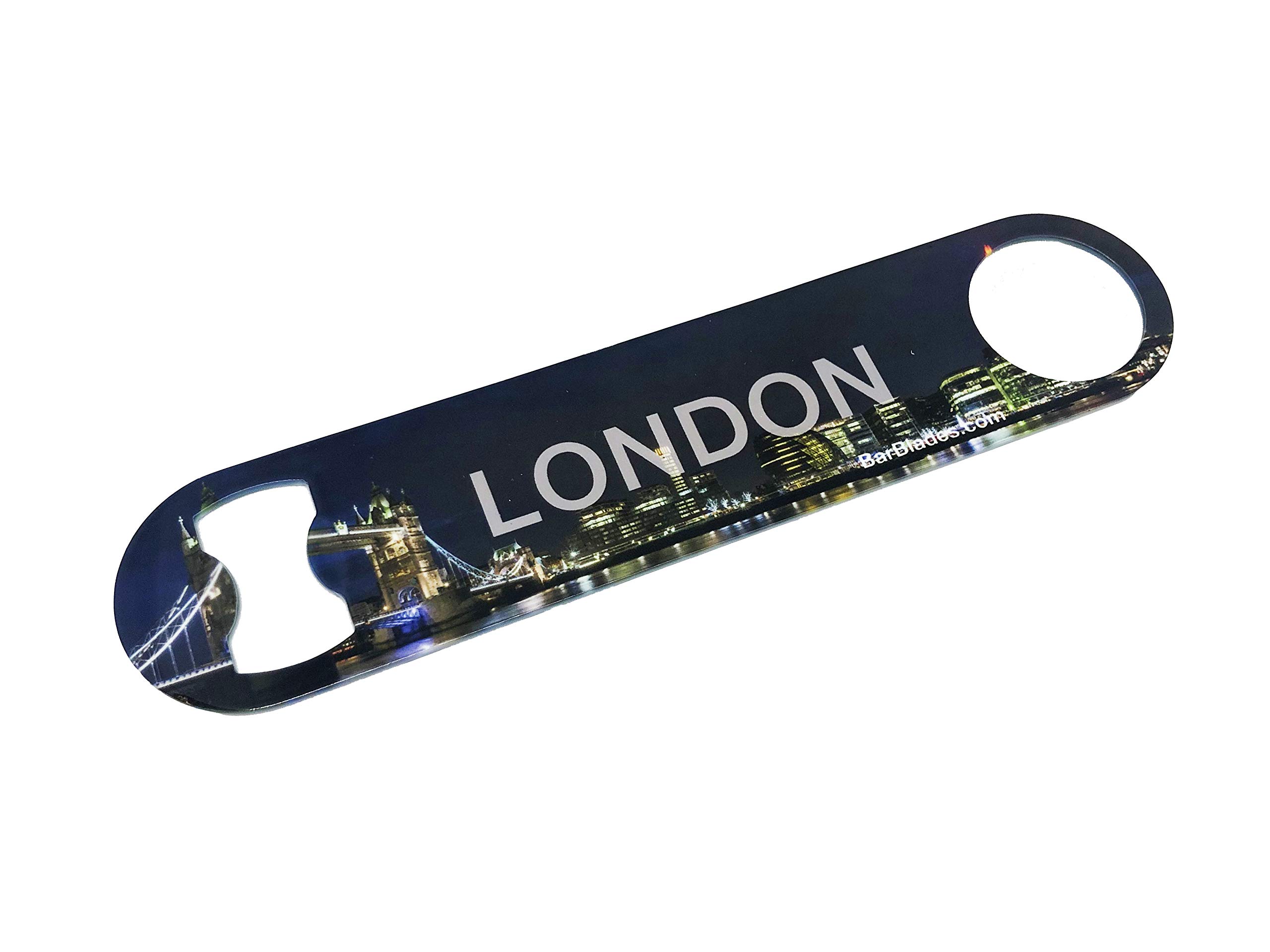 London Skyline Wrapic Bar Blade Bottle Opener Full Colour Bar Blade Art Paint Beer Alcohol Bartender Tool