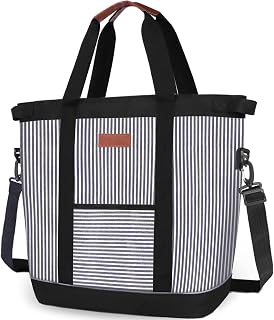 INSMEER Bolsa Hielera Termica Grande - 45 Latas/35L, Refrigerador Suave Plegable con Correa para el Hombro, Hielera Portatil A prueba de fugas/Aislada/Reutilizable para Playa, Viajes, Compras, Camping