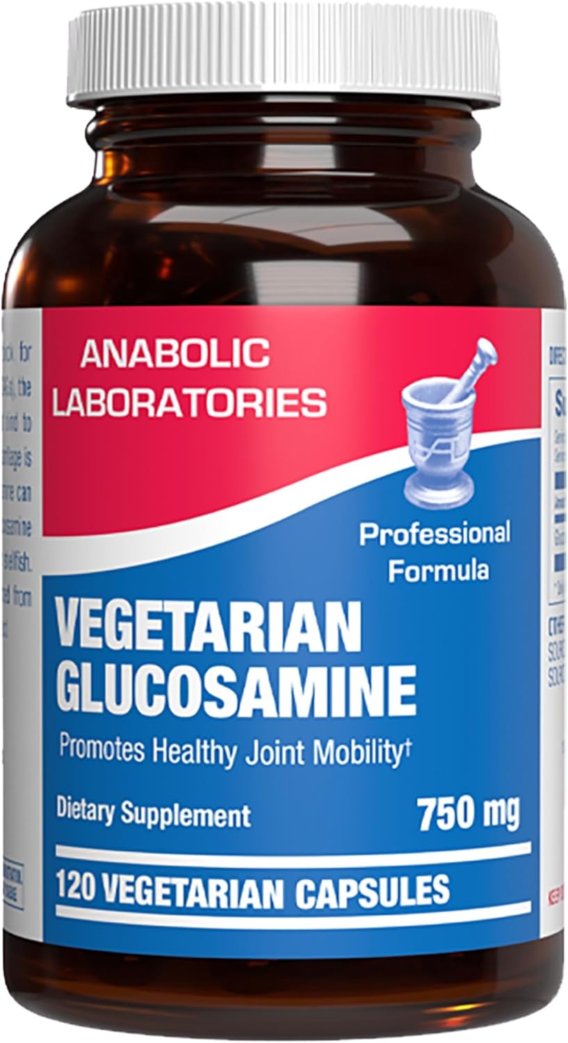 Vegan Glucosamine Joint Health Supplement - Soft Tissue Cartilage Tendon and Ligament Supplement for Enhanced Mobility Comfort & Flexibility - Non-GMO Shellfish Free & Made in The USA - 120 Servings