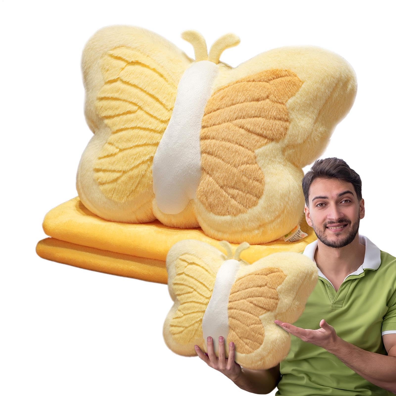 Coussin en forme de papillon rembourré pour soulager le dos sur le canapé