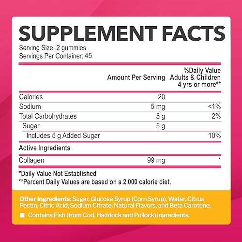 Miniatura 5 de Gomitas de colágeno para mujeres y hombres (90 unidades) – Colágeno hidrolizado de alta calidad tipo I y III para soporte del cabello, la piel y las