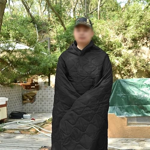 Vista 35 de LOOGU Manta de camuflaje con aislamiento impermeable para acampar al aire libre, senderismo, caza, supervivencia, mochilero, picnic Alpha Green