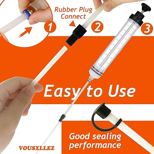 Miniatura 7 de Extractor de Líquido, Extractor de Fluido de 500CC, Bomba de Aceite con Manguera, Jeringa Automotriz, Succión de Aceite para Cambio de Aceite con