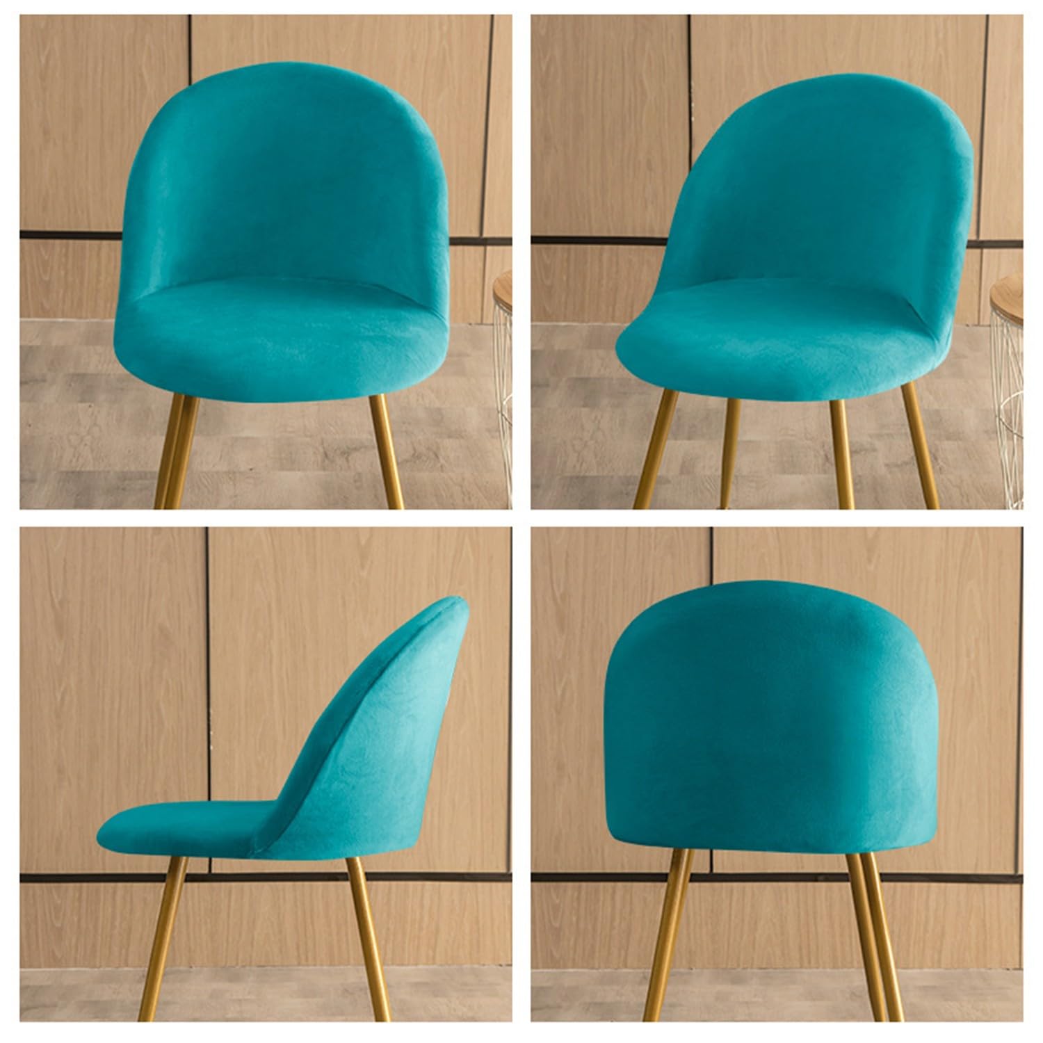 Set di 2/4/6 coprisedie elastici per sala da pranzo, stile becco d'anatra, per sgabelli da ufficio e cucina, facili da pulire, eleganti e