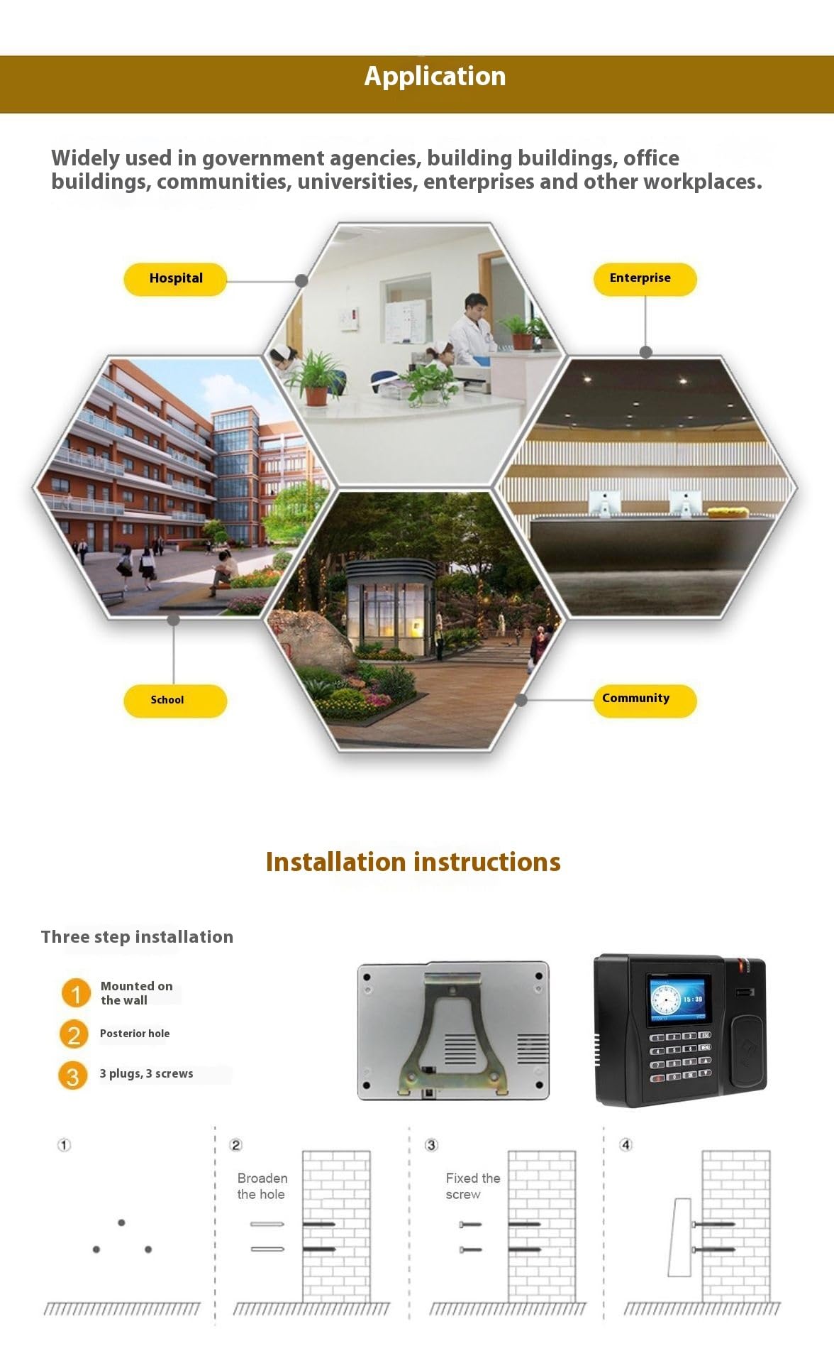Control Horario Empleados, Máquina de Asistencia con Tarjeta Inteligente TD300, Almacenamiento móvil, Descarga, máquina de Tarjetas Perforadas de Asistencia for empleados empresariales,Material de of