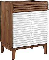 Vista 11 de Modway Render 23.5" tocador de baño en nogal (lavabo no incluido)