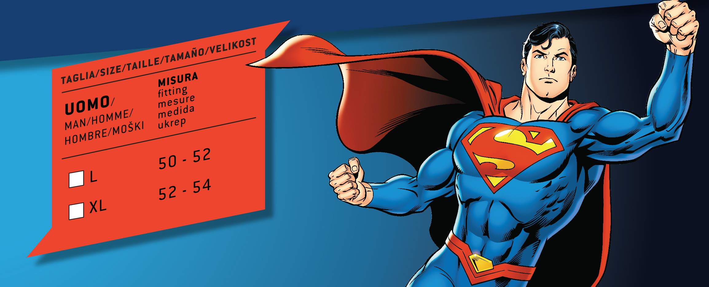 Ciao- Superman costume déguisement adult original DC Comics avec muscles rembourrés