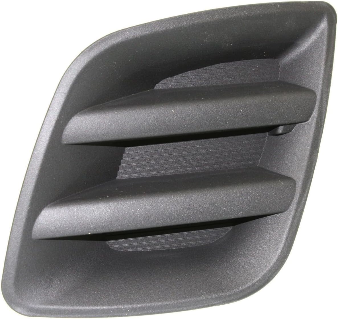 DAT AUTO PARTS Front Right Passenger and Left Driver Side Bumper Fog LightCover Set of 2 Replacement for 2009-2012 Toyota RAV4 Base Sport Models Lamp Hole Black Smooth PAIR TO1038127 TO1039127