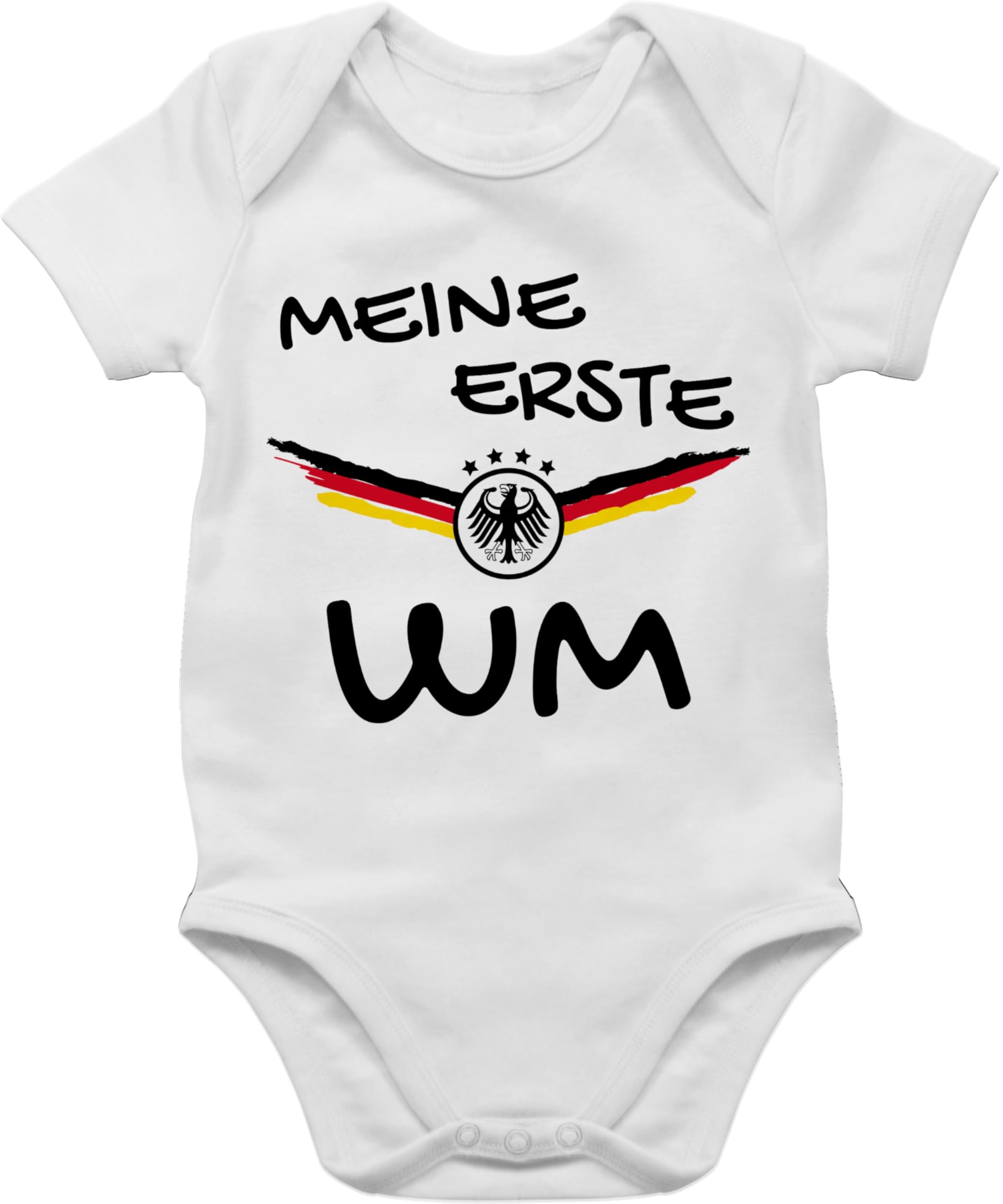 Shirtracer - Baby Body Kurzarm - 2026 Fussball Fanartikel - Meine erste WM Deutschland