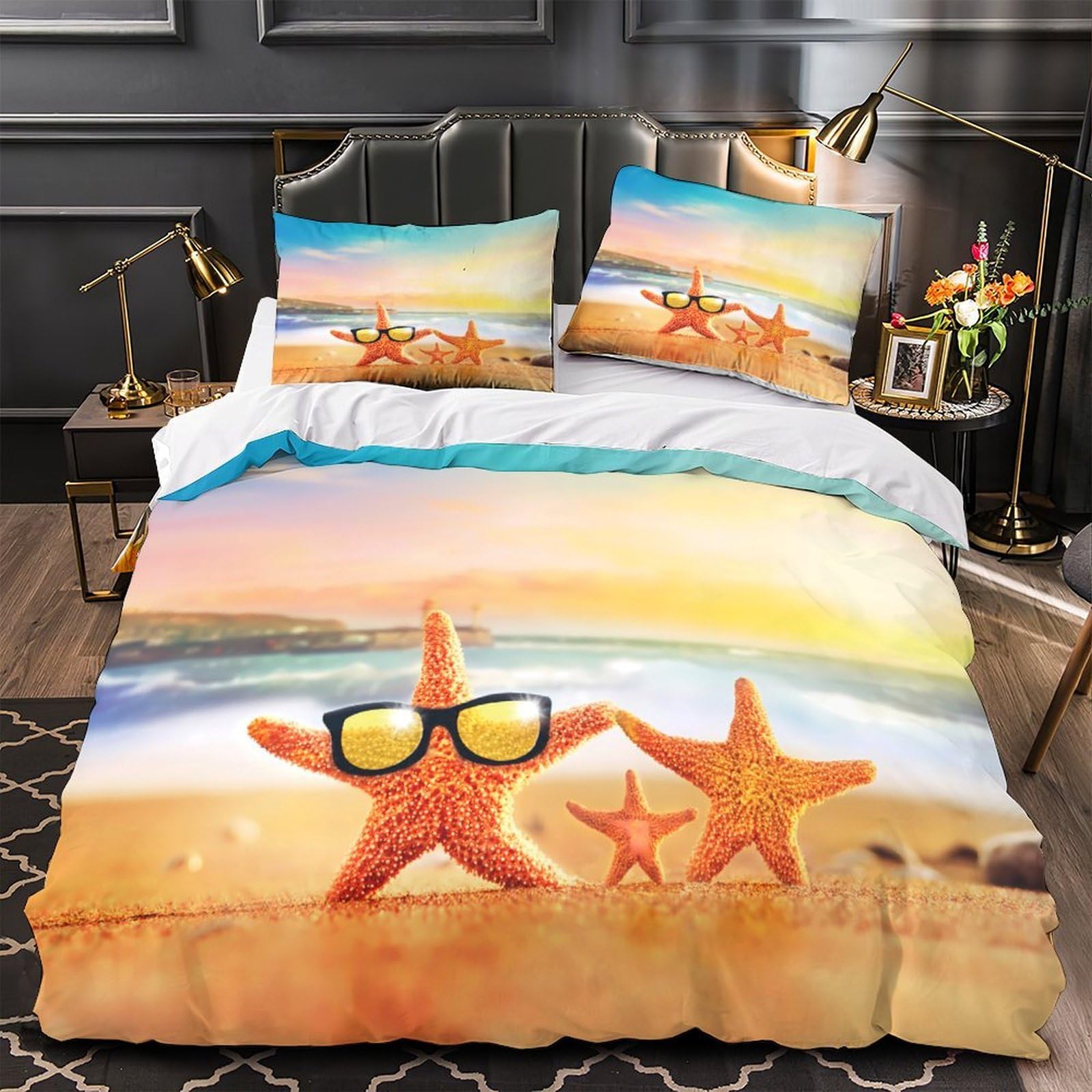 Housse de couette plage 3D pour transformer la chambre des enfants en véritable décor de vacances
