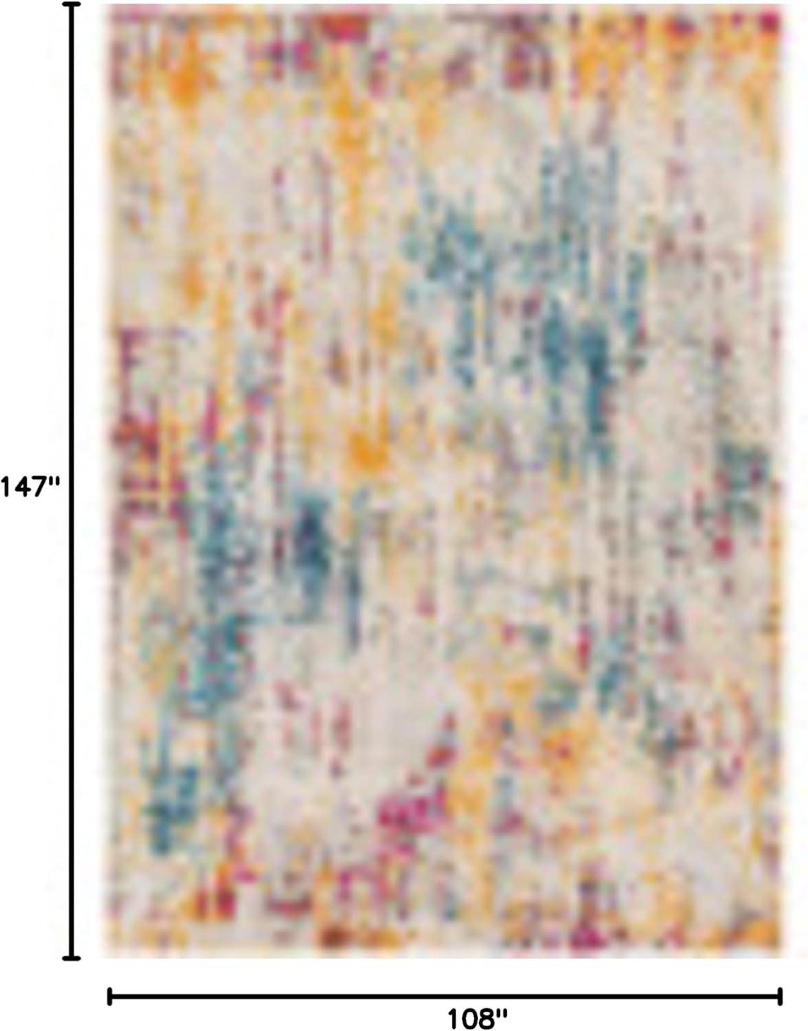 Livabliss Hezel Modern Abstract Area Rug,9' x 12'3",Multi