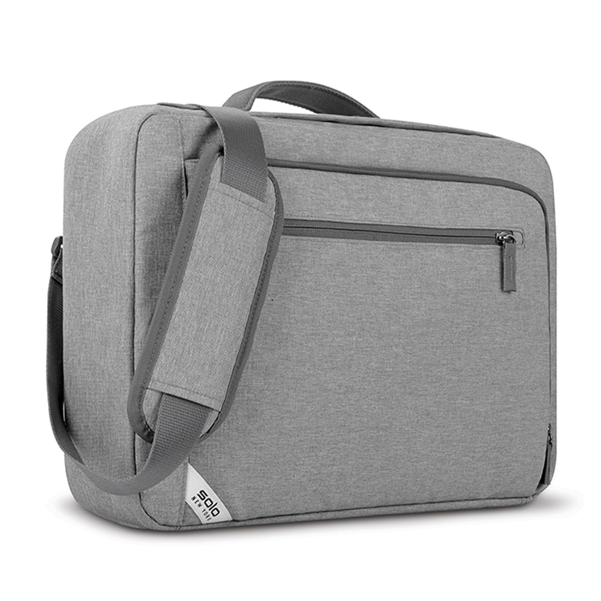 Solo New York Backpack Briefcase - Laptop Carrying Bag for Women & Men, Fits 15.6" Computer, Brief for Travel & Work, Front Zippered Pocket,