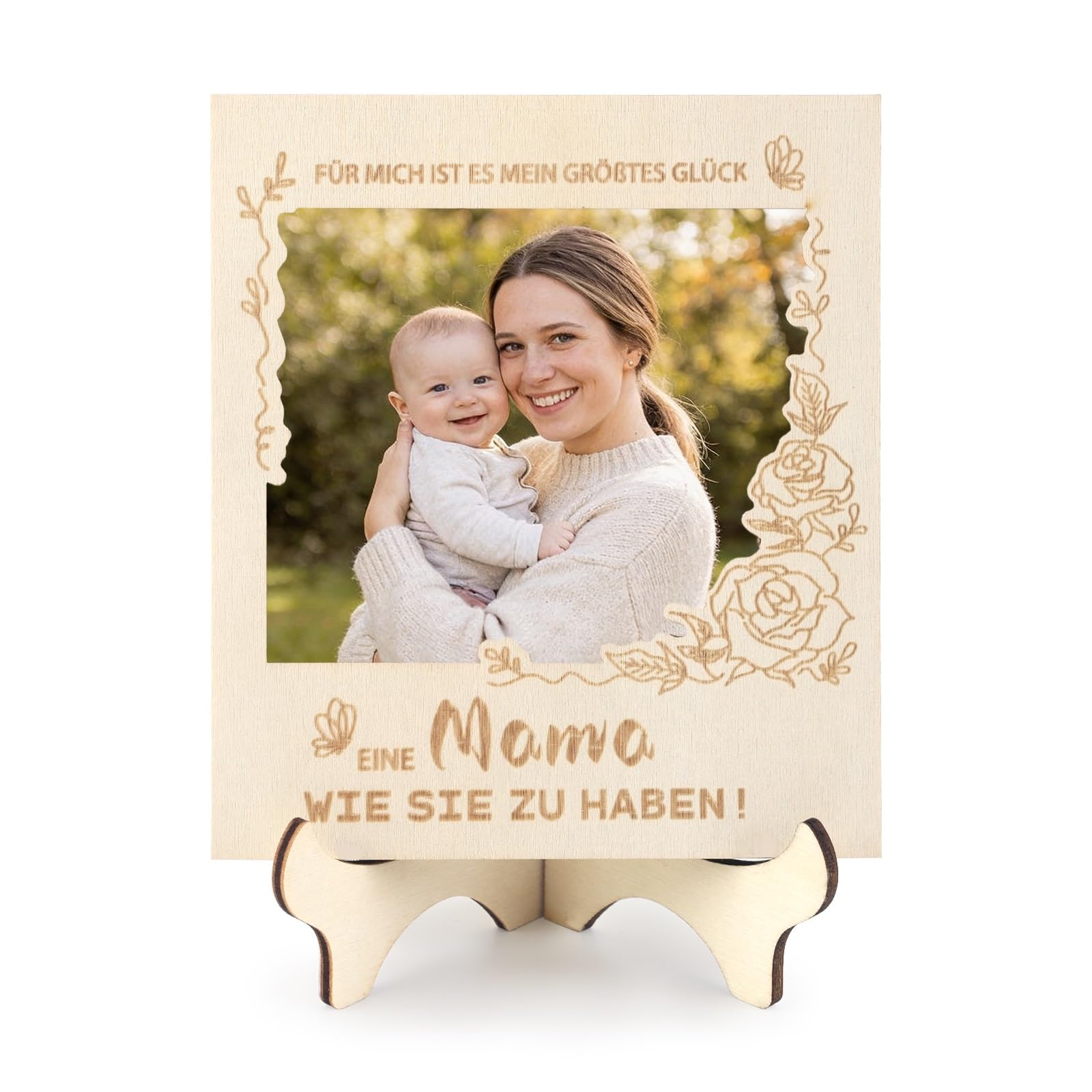 Belillpipi Mama Geschenk, Magnetischer Holz Bilderrahmen für Mutter- Geschenkideen zum Muttertag - Perfektes Foto Geschenk für Beste Mama zum Geburtstag, Muttertagsgeschenk Geschenke für Mum