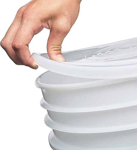 Miniatura 5 de Consolidated Plastics Tapas fáciles de despegar de grado alimenticio para cubos de 3.5, 5, 6 y 7 galones (paquete de 120) tapas reutilizables sin