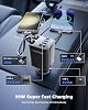 Cargador retráctil para auto, SUPERONE cargador de 99W con doble cable | carga rápida 6 en 1, adaptador USB C para auto, para iPhone 17 16 15 14 13 Samsung, negro, ultracompacto, enchufe ajustable 180° 7