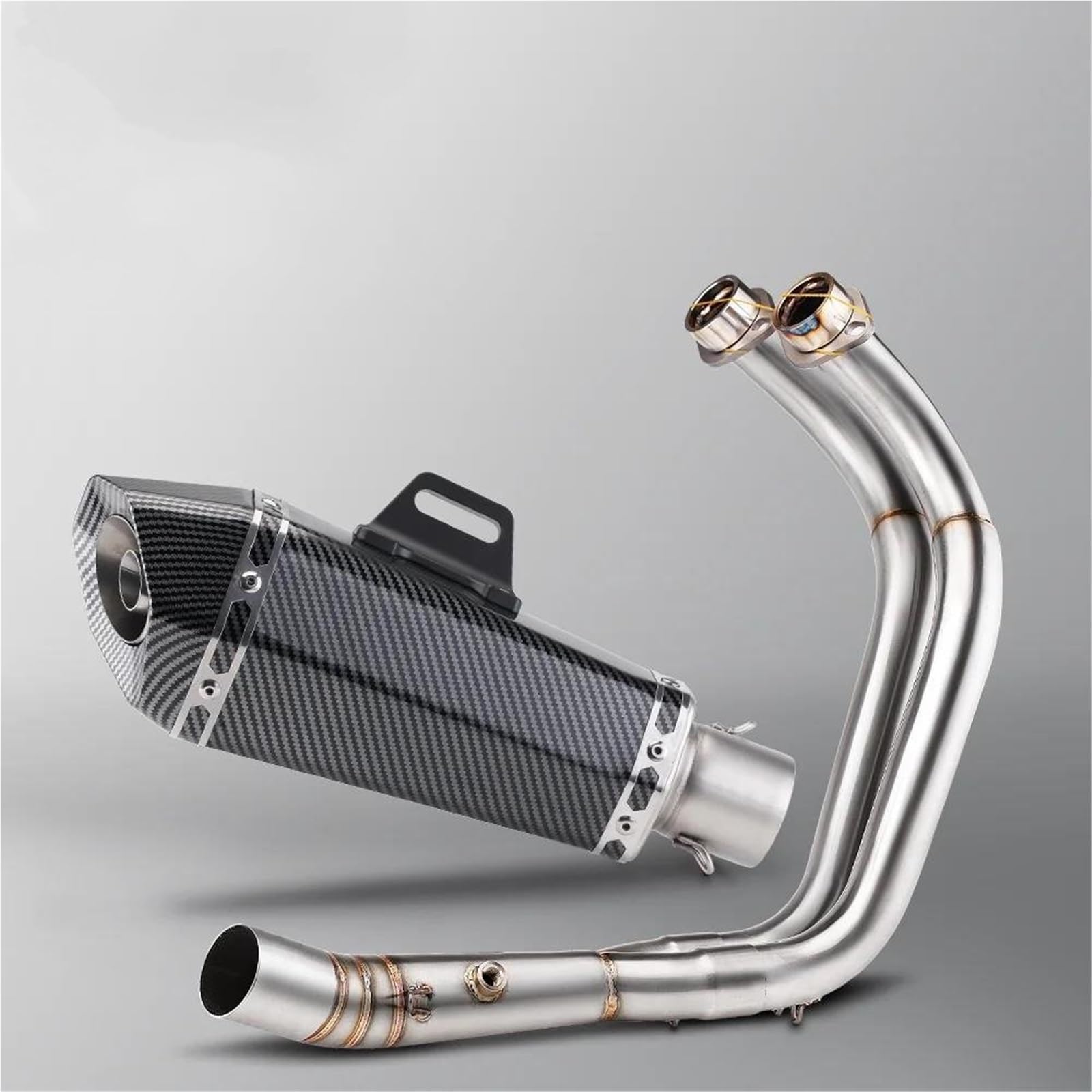 Auspuffrohr Motorrad-Auspuff Für YAMAHA MT07 FZ07 2014–2024 FZ MT 07 TRACER 700 Xsr700 Komplettanlage Schalldämpfer Verbindungsrohr Slip-on Schalldämpfer Auspuff Rohr Motorrad(Farbe 6)