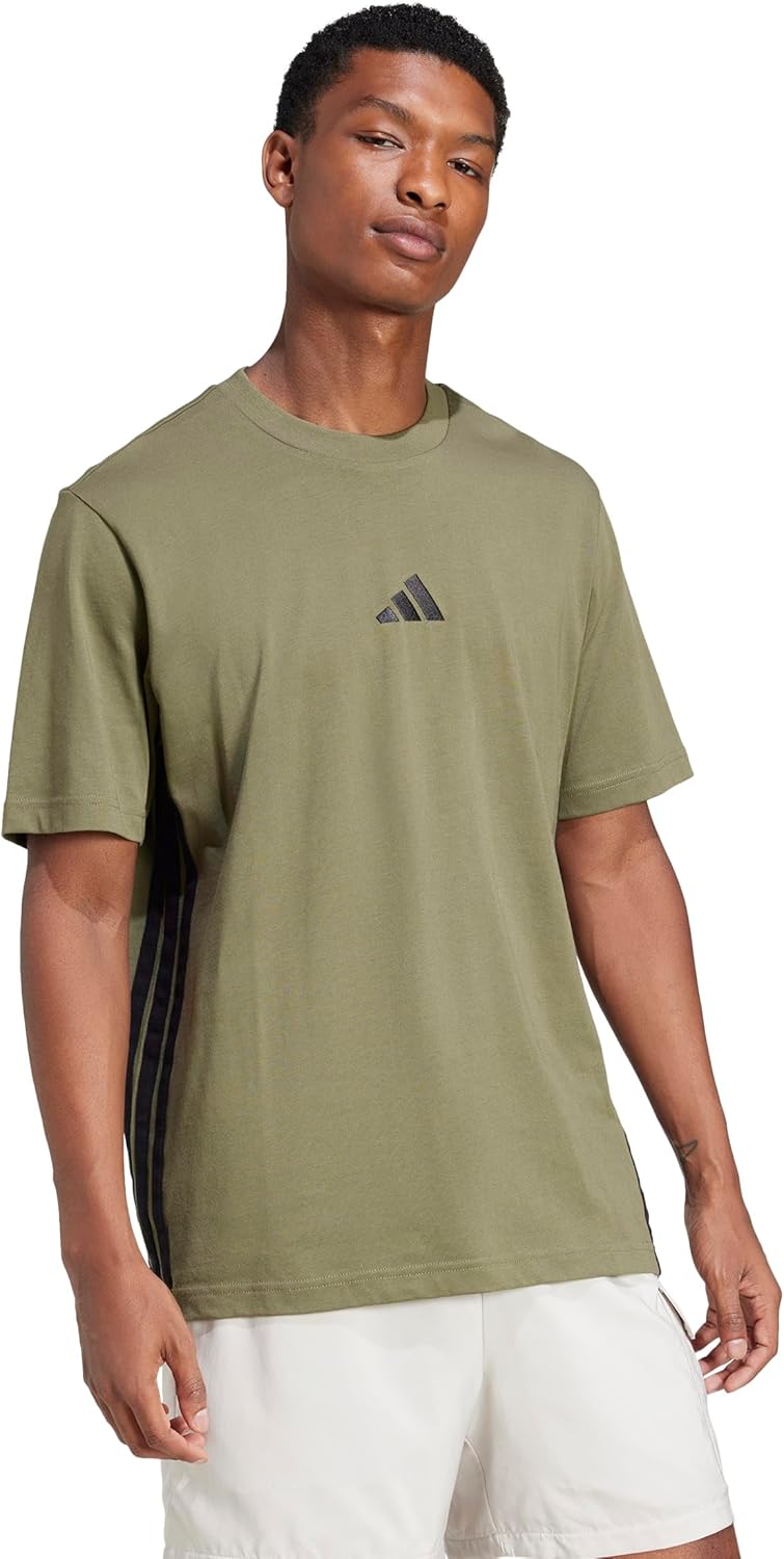 adidas Men's Essentials 3-Stripes Single Jersey T-Shirt 2026 - view 3