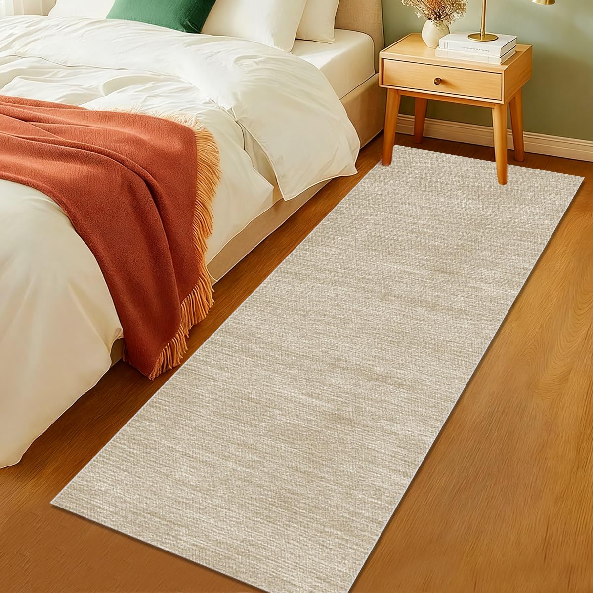 Läufer Teppich Flur 90 x 400 cm Küchenläufer rutschfeste Teppichläufer Flur Waschbar Küchenmatte Flurteppich Küchenteppich Fußmatte Groß Schmutzfangmatte Innen Teppich Läufer für Küche